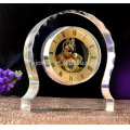 promotional crystal shell clock trophy crystal gift